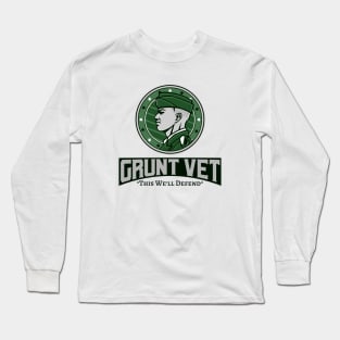 Grunt Vet / Army Veteran / America / Military / Army Long Sleeve T-Shirt